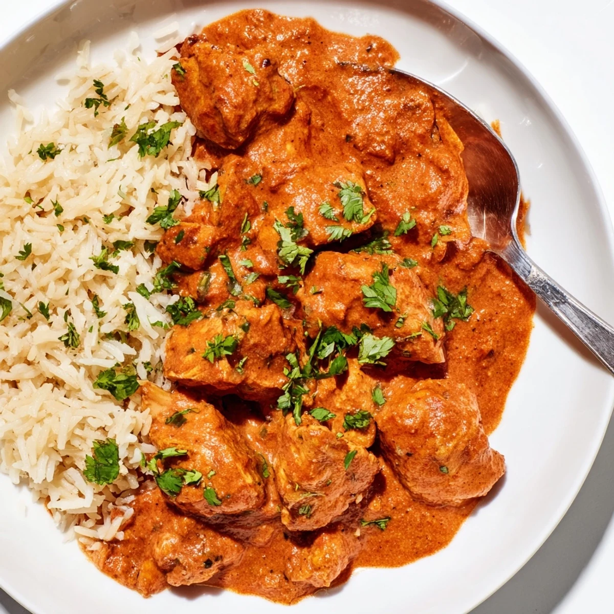 Tender chicken and rich tomato sauce define this flavorful Chicken Tikka Masala, perfect for dinner tonight.