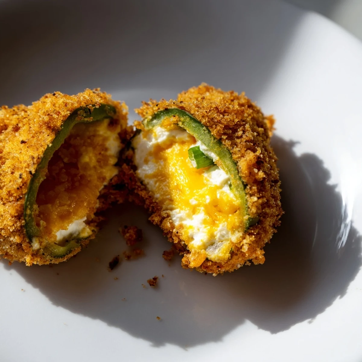 Sizzling Spicy Jalapeno Poppers with Cream Cheese Filling served with a side of cooling ranch dip.