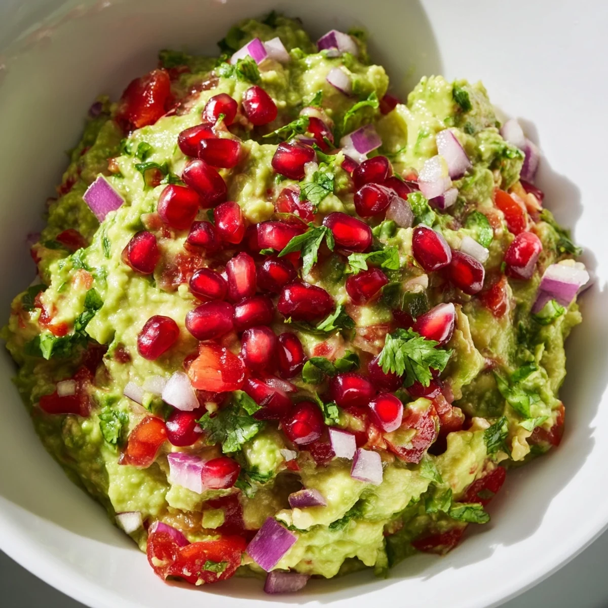 A festive bowl of Touchdown Spicy Guacamole served with crisp veggie sticks and lime wedges, perfect for game day snacking.